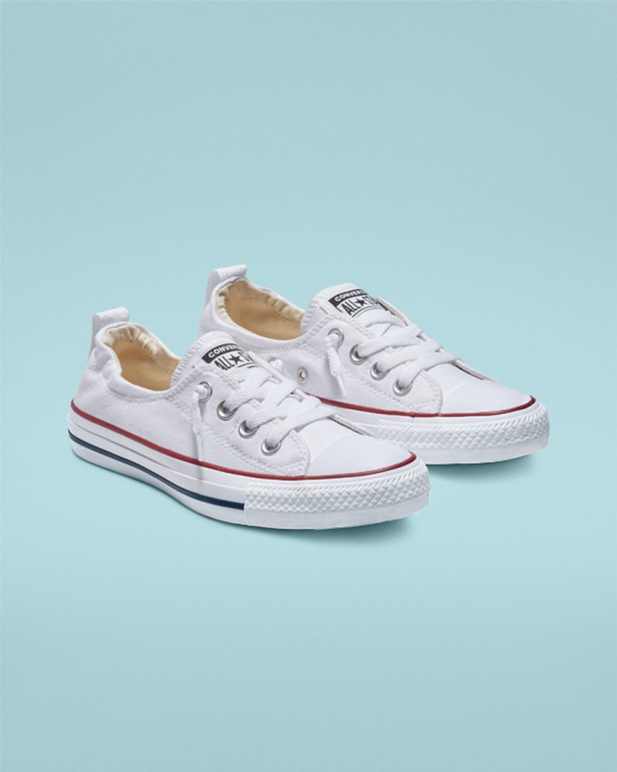 Zapatos Slip On Converse Chuck Taylor All Star Shoreline Mujer Blancas | PE E2W478